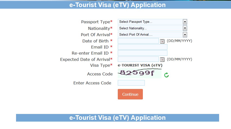 e-Tourist-Visa-eTV-application