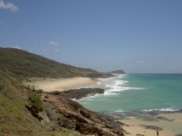 Fraser Island 4WD Tour Champaign Pools - Blick Richtung Waddy Point